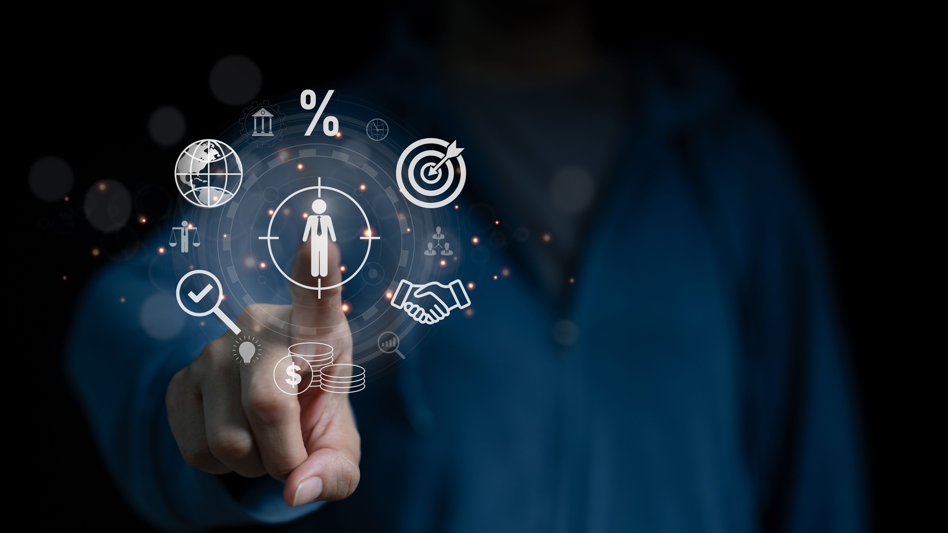 Customer behavior concepts, buyer personas, and target customers  Marketing plans and tactics.  Personalized marketing and customer-centric tactics  On computer, we are researching possible customers.